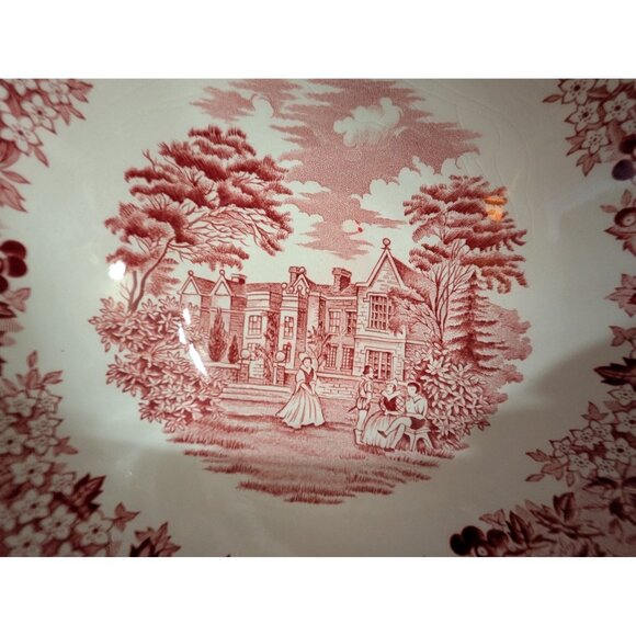 J&G Meakin Romantic England Buckinghamshire Ironstone Bowl 6.5" Pink & White - Picture 2 of 4